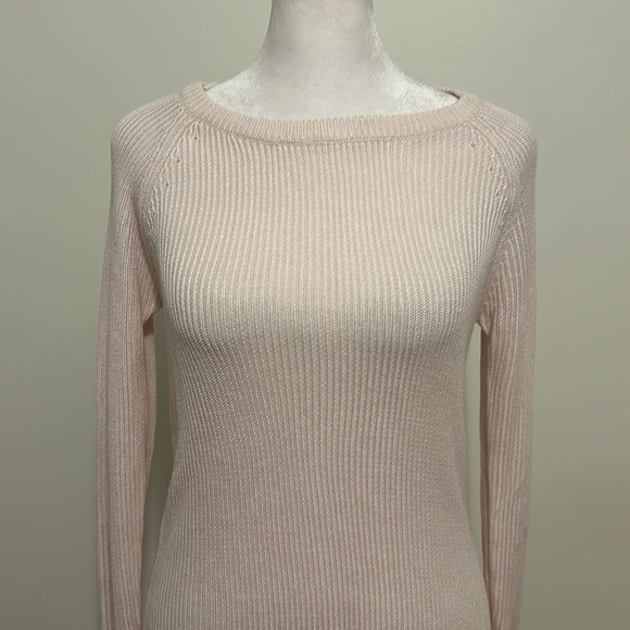 Lululemon Cabin Yogi Long Sleeve Sweater In NTBL/WHT Natural Blush NWT Size 6 - Picture 5 of 11
